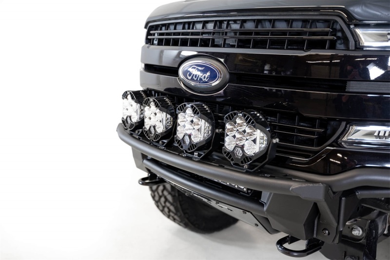 Ford F-150 Raptor Front Bumper - Addictive Desert Designs - ADD PRO Bolt-On Light Hoop - Hammer Black - `18-`20
